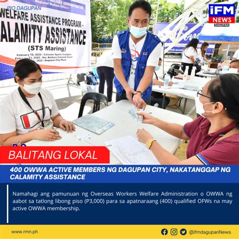 400 OWWA ACTIVE MEMBERS NG DAGUPAN CITY, .